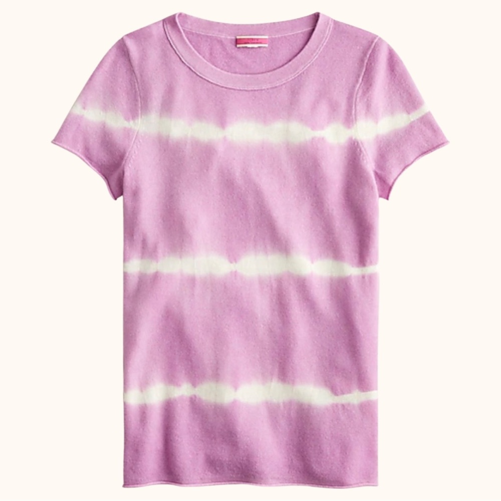 J Crew Tie dye cashmere tee